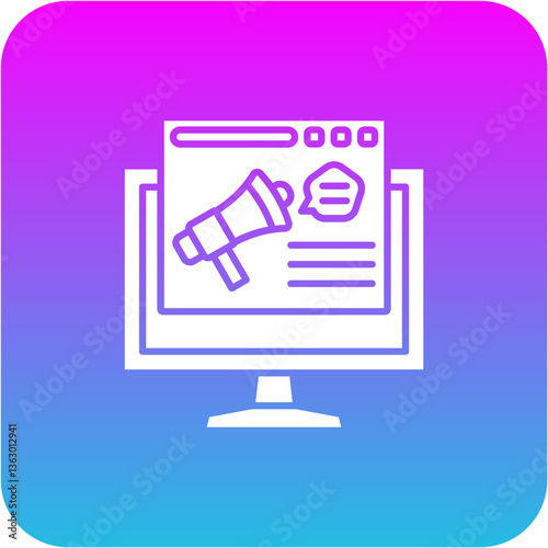 Digital advertising Icon