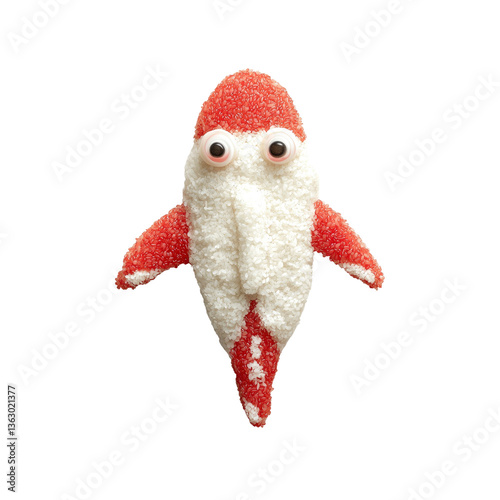 Playful Sugary Fish Character with Googly Eyes