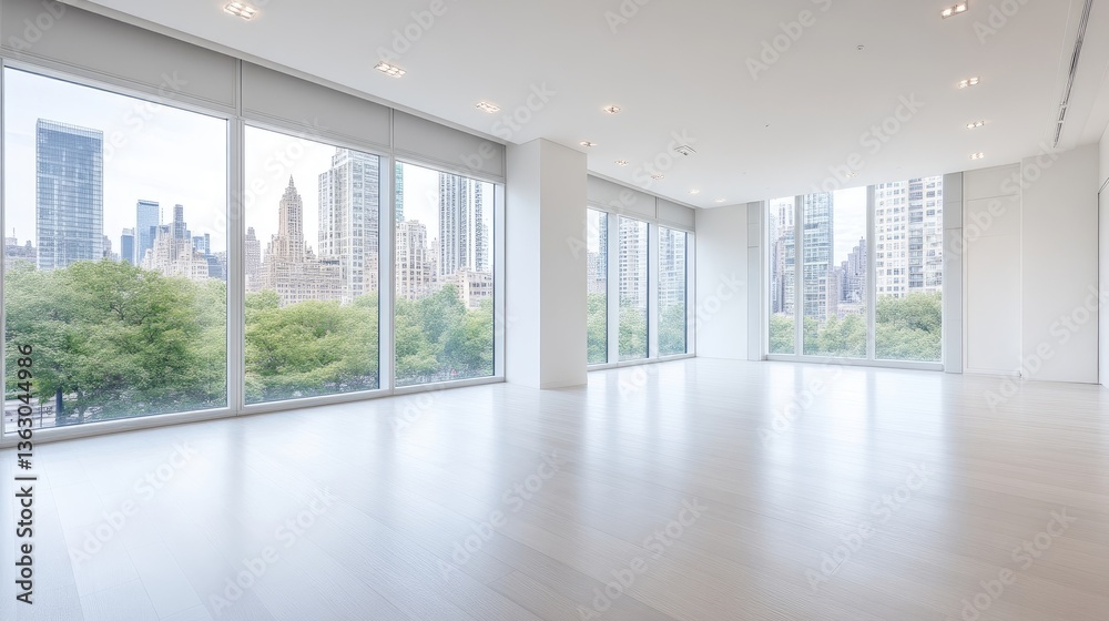 Obraz premium Empty Modern City Apartment