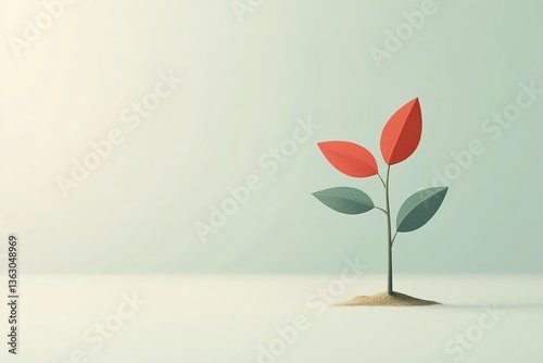 Business and economy recovery vector concept. Symbol of restart, rebuild and growth again. Minimal illustration