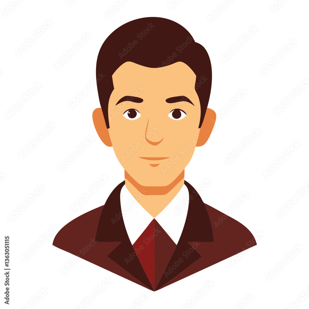 Businessman Icon: A stylized illustration of a young businessman, conveying professionalism and competence. The image is perfect for use in business presentations or website design. Businessman Icon: A stylized illustration of a young businessman, conveying professionalism and competence. The image is perfect for use in business presentations or website design.