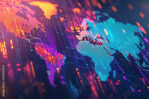 Business development to success and growth of banking and financial on global network. Financial graph. Stock market chart. Businessman pointing arrow graph corporate future growth plan.