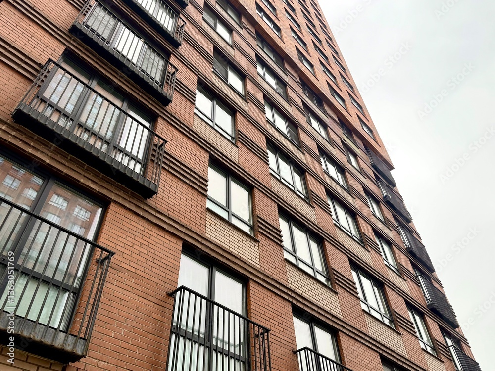 Obraz premium residential building new construction