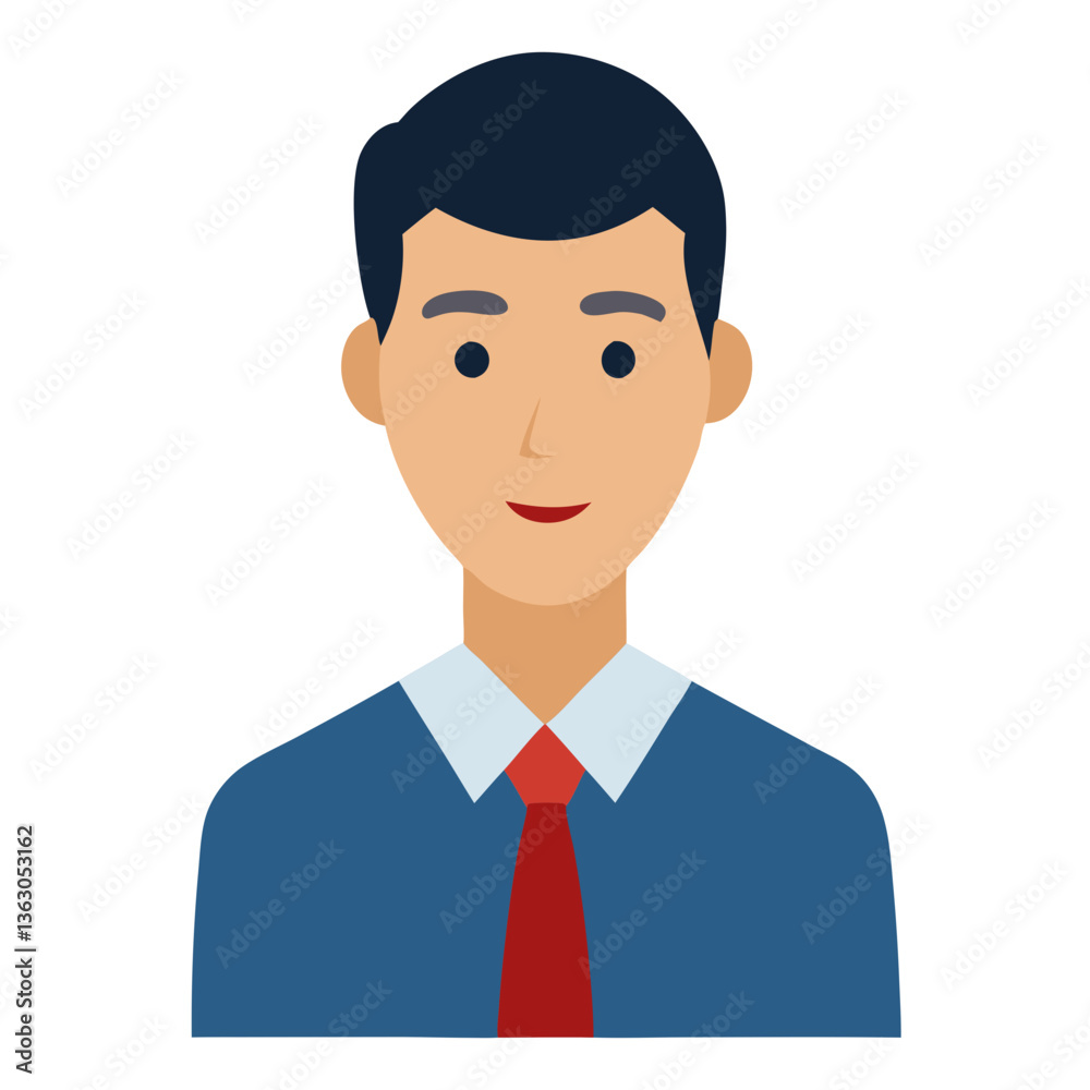 a portrait of a smartly dressed man with a tie vector illustration a portrait of a smartly dressed man with a tie vector illustration