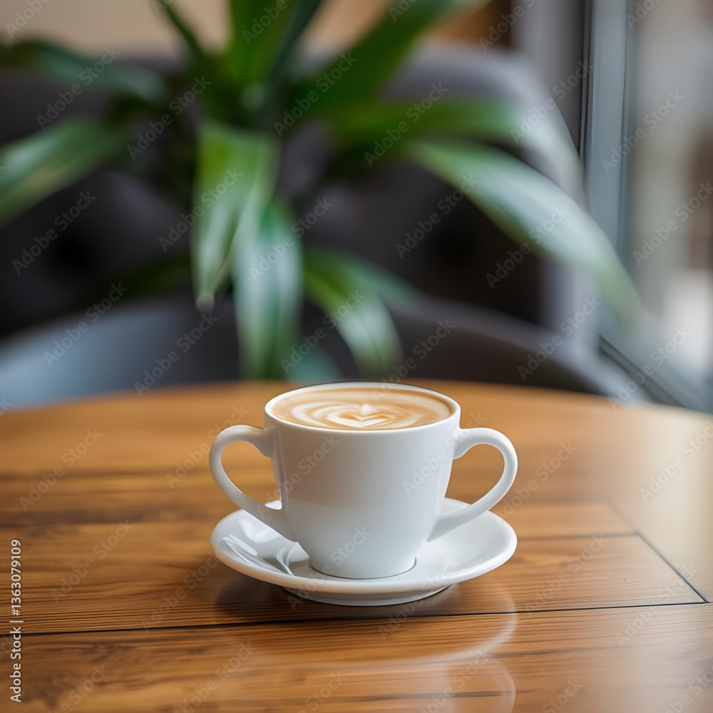 Fototapeta premium cup of coffee on the table