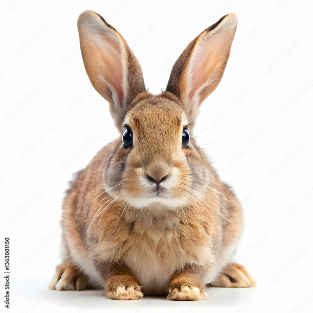 Fototapeta premium rabbit on white background