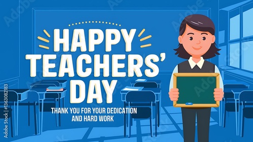 Wallpaper Mural Happy Teacher's Day! Thank you for your dedication and hard work. Torontodigital.ca