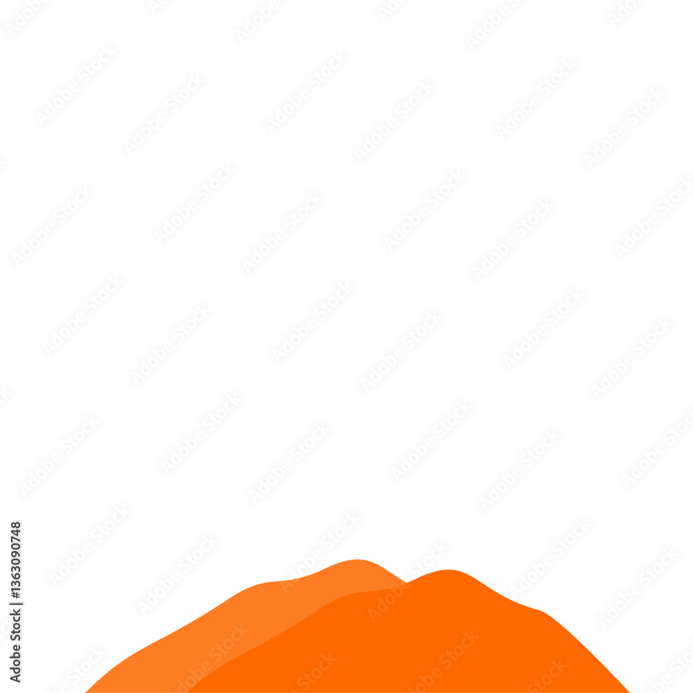 Obraz premium Orange Mountain Illustration