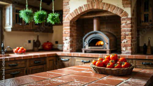 Tuscan Rustic Kitchen with Old-World Charm