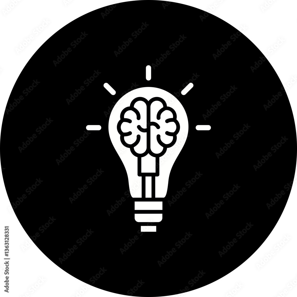 Creative brain Icon Creative brain Icon