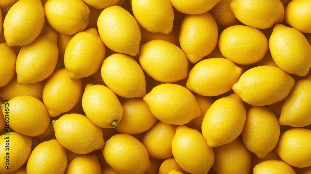 Fresh yellow lemons top view Fresh yellow lemons top view