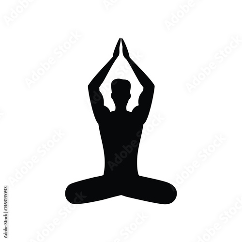 yoga woman silhouette