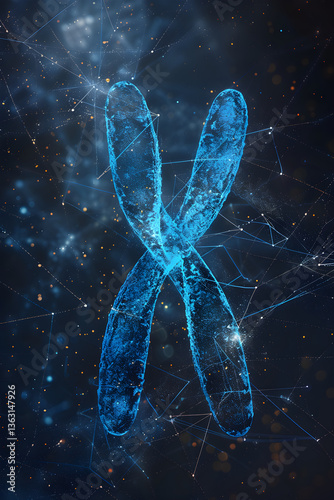 Illustration of the Rare YY Chromosomal Pair in Genetics
