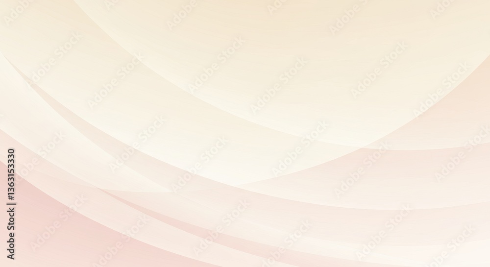 Fototapeta premium Soft pastel waves blending seamlessly in a serene background for creative use