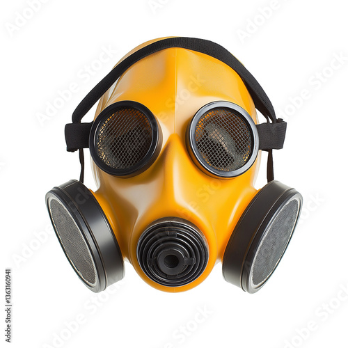 gas mask isolated on white