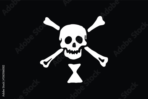 Emanuel Wynn Flag Vector Clipart Illustration - Historic Betsy Ross Design, American Revolutionary War, 13 Stars, Colonial Era, Vintage Patriot Symbol, American History, Independence Flag
