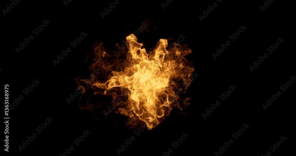 fire effect on black background fire effect on black background