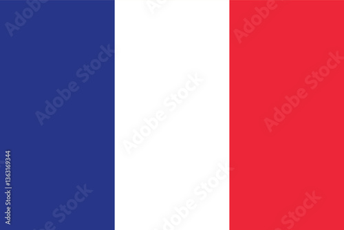 Free Download France Flag Vector Clipart Illustration - High-Quality Graphic of the French National Flag, French Tricolor Design, Elegant and Detailed Vector Art for Creative Projects, Websites, and Print Designs - GFXLoad