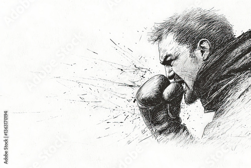 A dynamic depiction of a bo...