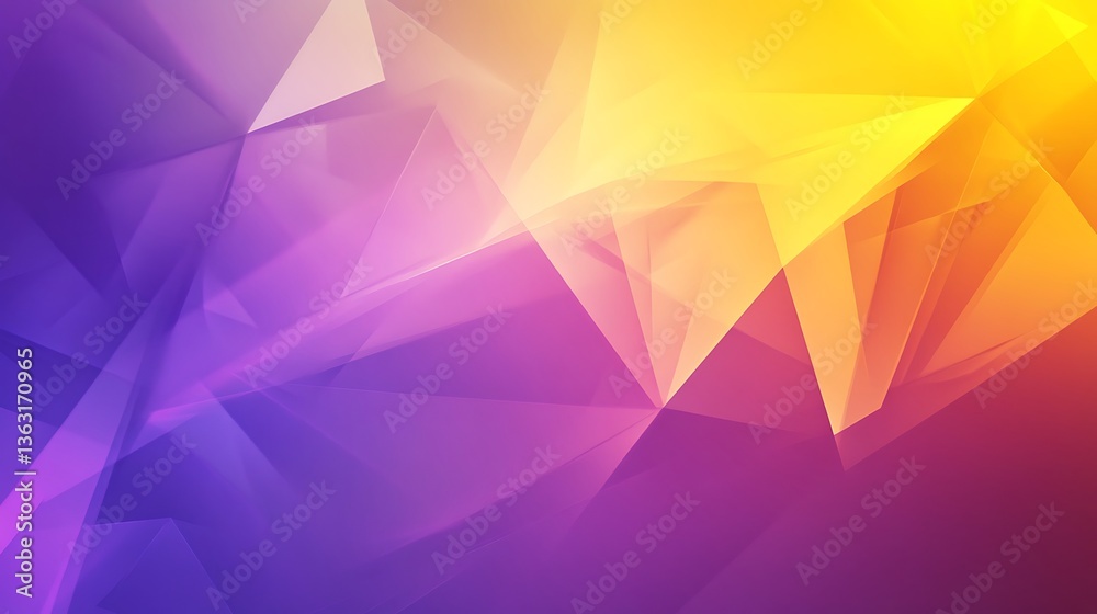 Abstract Purple Yellow Polygons. Abstract Purple Yellow Polygons.