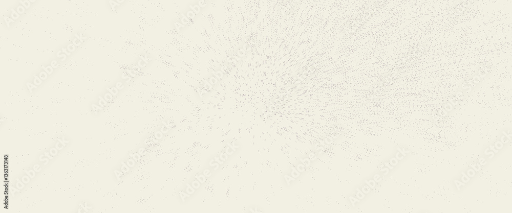 Ecru gradient with texture of eggshell. Pastel light beige background, modern dotted vector design, paper texture