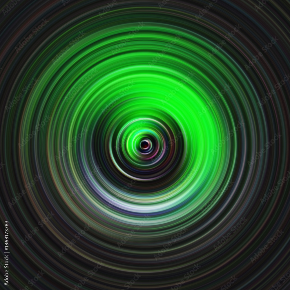 Fototapeta premium Colorful radial motion effect. Abstract rounded background. Color curves and sphere.