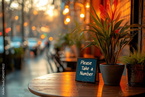 A "Please Take a Number" si...
