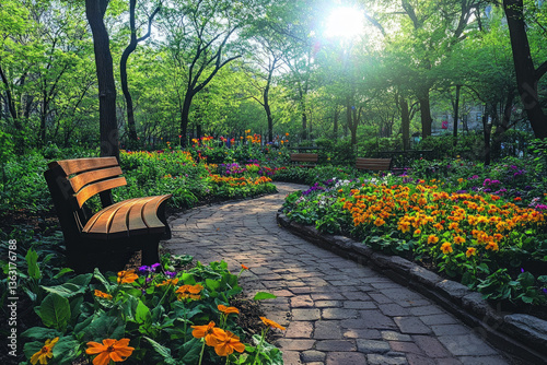 A serene Shakespeare Garden...