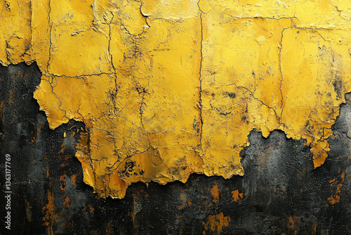 A striking yellow grunge ba...