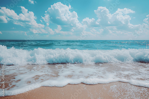 A tranquil ocean waves back...