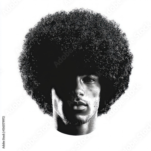 Obraz na płótnie afro hairs isolated w salonie
