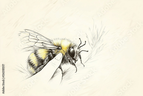 bee sketch