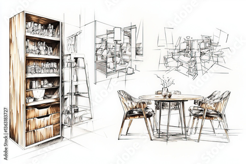 dining room sketch