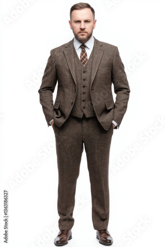 man isolated full length