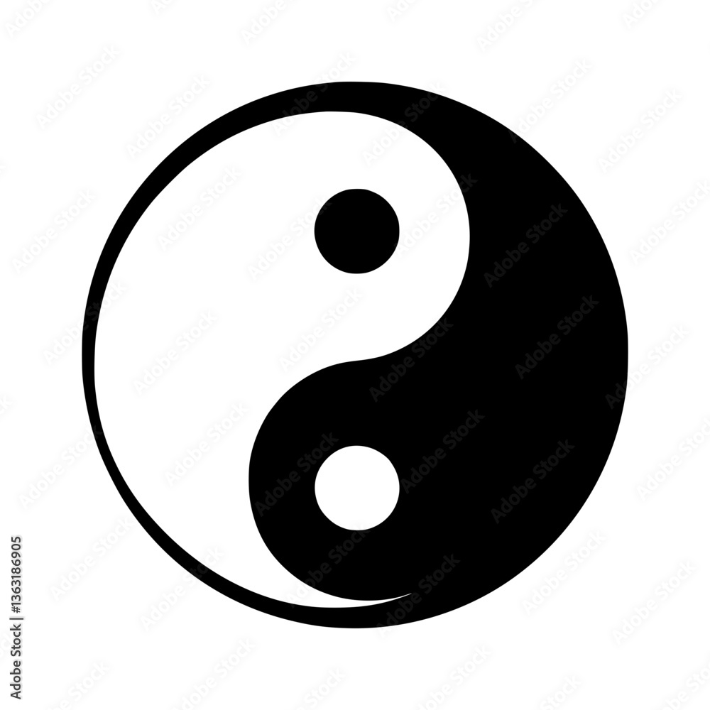 Yin Yang Symbol - Vector Graphic Yin Yang Symbol - Vector Graphic