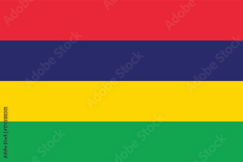 Free Download High-Quality Vector Clipart Illustration of the Mauritius Flag - Vibrant and Detailed Design for Commercial and Educational Use - GFXLoad