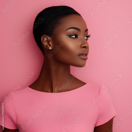 young african woman isolated