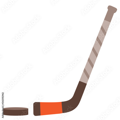 Hockey Stick and Puck
