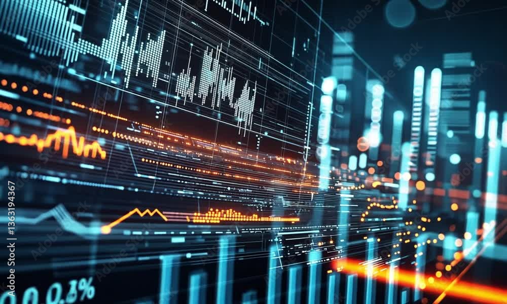 Financial graphs background with real-time data. Background in blue and orange tones for finance reports. Best background for financial analysis and stock market apps. Financial graphs background with real-time data. Background in blue and orange tones for finance reports. Best background for financial analysis and stock market apps.