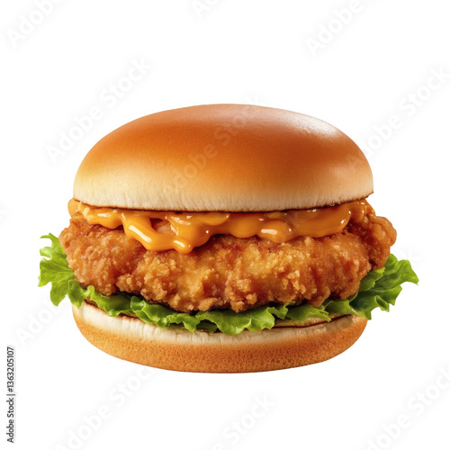 Wallpaper Mural Chicken Burger - Transparent PNG Torontodigital.ca