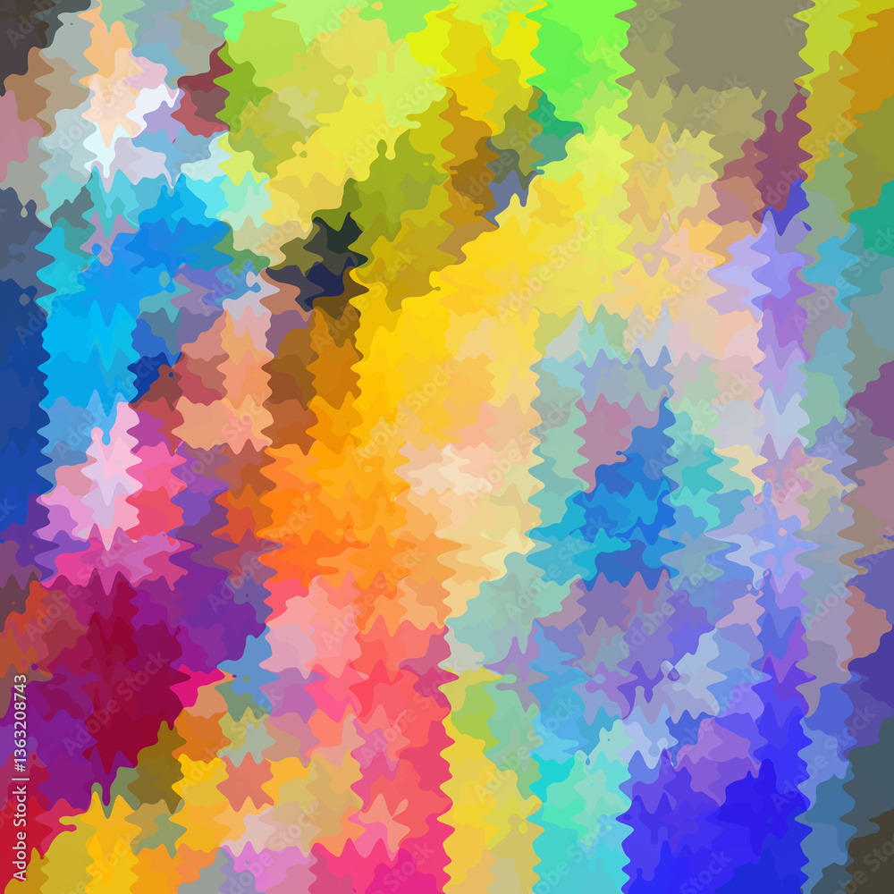 Obraz premium Colorful splashed abstract background. Splash effect and camouflage. Splattered backdrop.