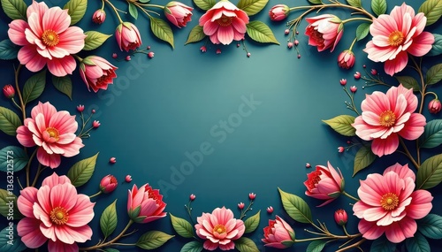 Intricate floral design, perfect for elegant social media posts , elegant, ornate