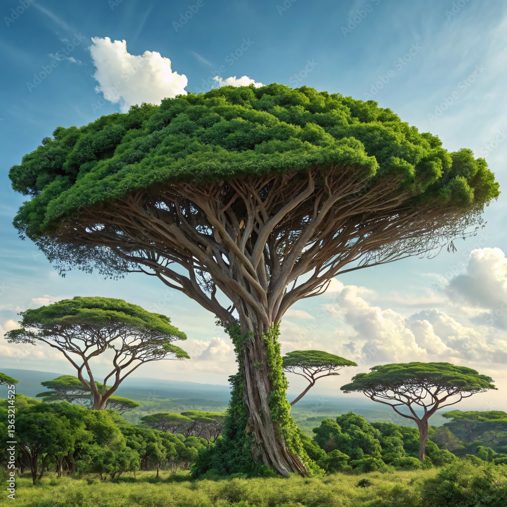 Fototapeta premium palm trees on the beach