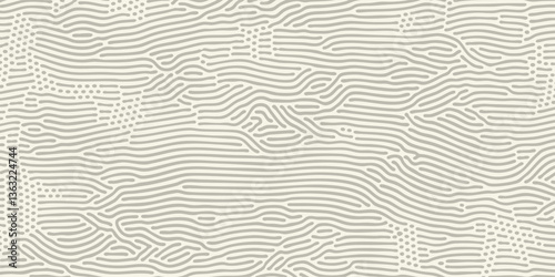 Abstract pattern background with organic shapes. Vector irregular organic pattern of cells on beige background