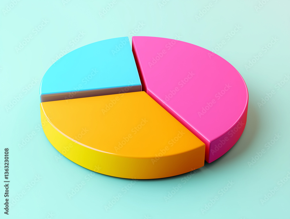 Obraz premium Multicolor chart for data presentation