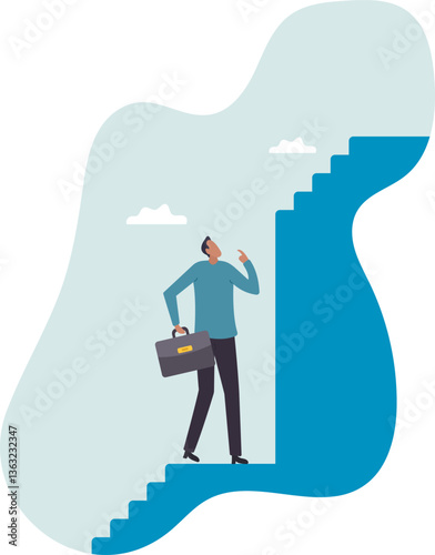 Challenge to overcome difficulty, obstacle or business problem, think of solution to get pass obstacle to success, failure or trouble.character for design.