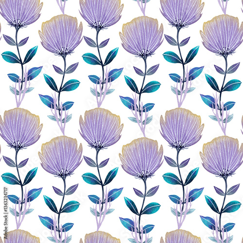 seamless pattern with flowers