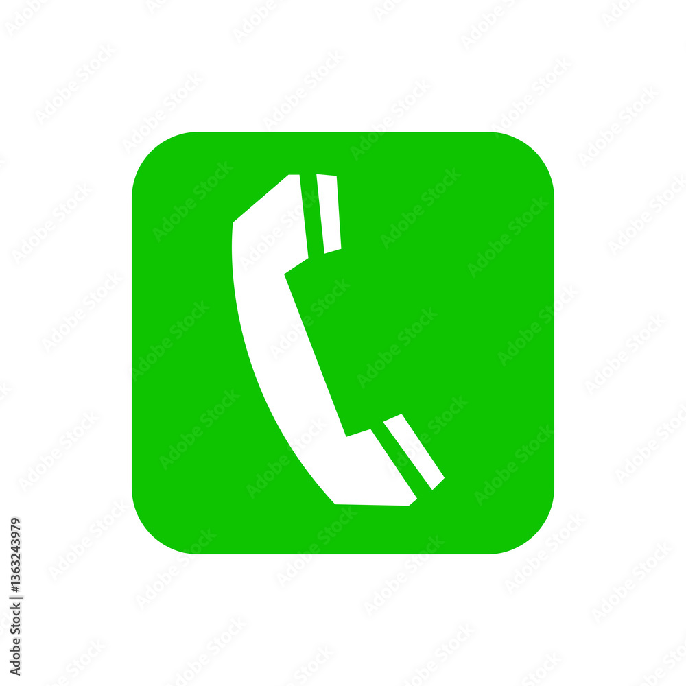 phone icon on internet button on white background phone icon on internet button on white background