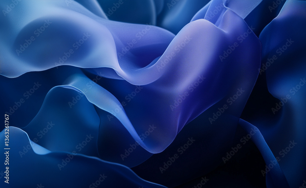 Fototapeta premium Abstract blue space background with stars, moon, and planet elements, featuring a cosmic scene with light, water, and a deep ocean feel, perfect for text placement