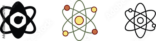 Atomic Models Nucleus, Electrons, Orbits, Science, Physics, Chemistry, Atom, Structure, Simplified, 